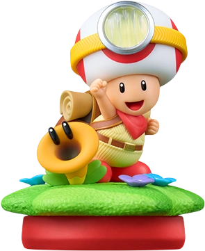 Captain Toad & Talking Flower amiibo figure — Super Mario series series