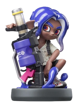 Octoling (Blue) amiibo figure — Splatoon series series