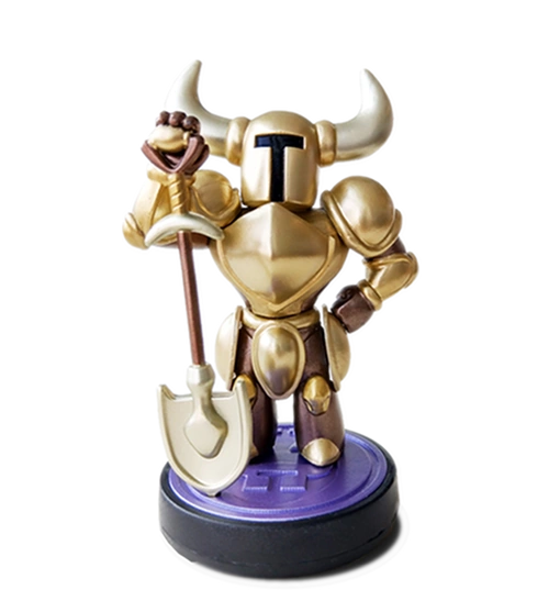 Gold Shovel Knight amiibo figure — Shovel Knight series series