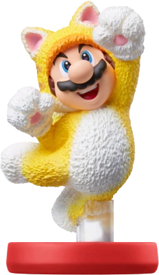 Cat Mario amiibo figure — Super Mario series series