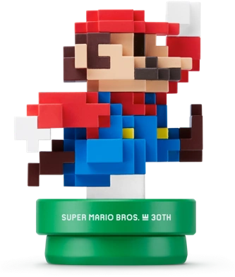 8 Bit Modern Mario amiibo figure — Super Mario Maker series