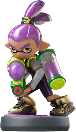 Inkling Boy (Purple) amiibo figure — Splatoon series series