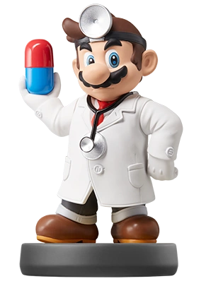 Dr. Mario amiibo figure — Super Smash Bros. series series
