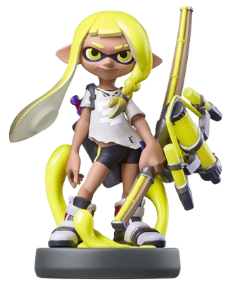 Inkling (Yellow) amiibo figure — Splatoon series series