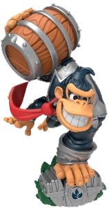 Dark Turbo Charge Donkey Kong amiibo figure — Skylanders: SuperChargers series