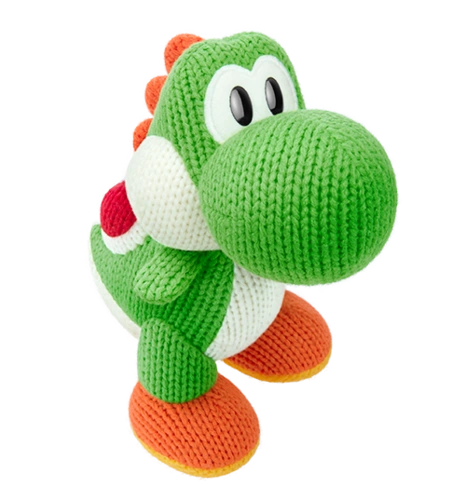 Mega Yarn Yoshi amiibo figure — Yoshi's Woolly World series