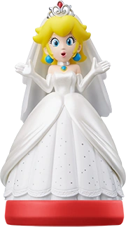 Peach (Wedding Outfit) amiibo figure — Super Mario series series
